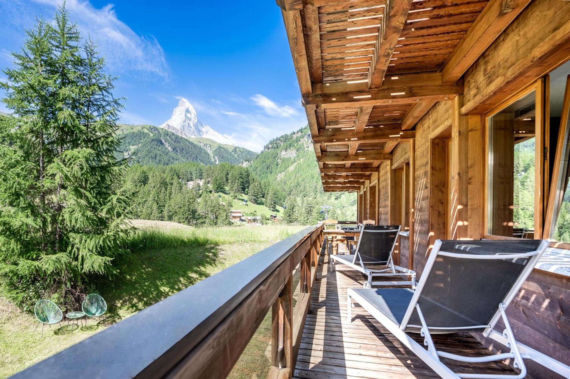 Duplex Apartment With Sauna And Garden In Zermatt Bagian luar foto